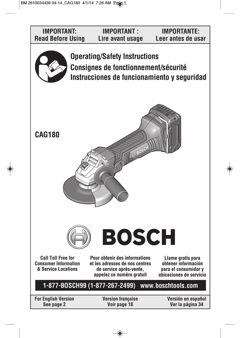 Bosch CAG180 Instructions de montage