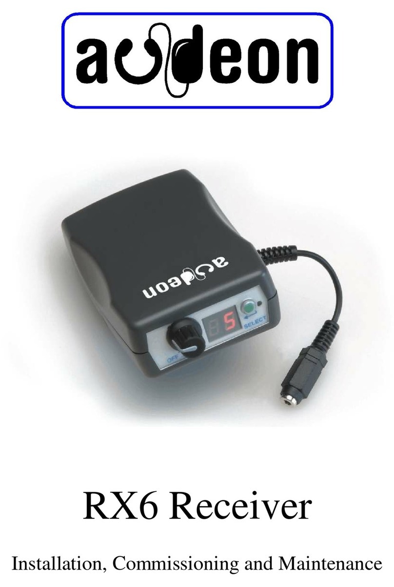 Audeon RX6 Mode d’emploi