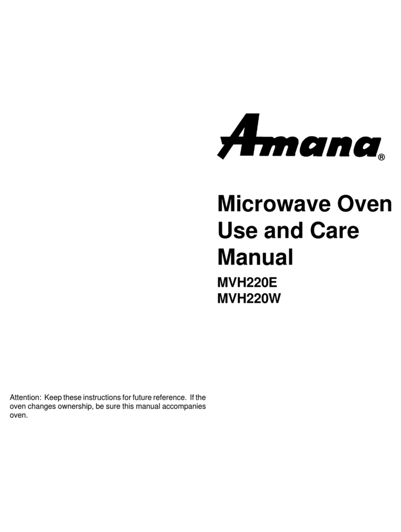Amana MVH220E Manuel utilisateur