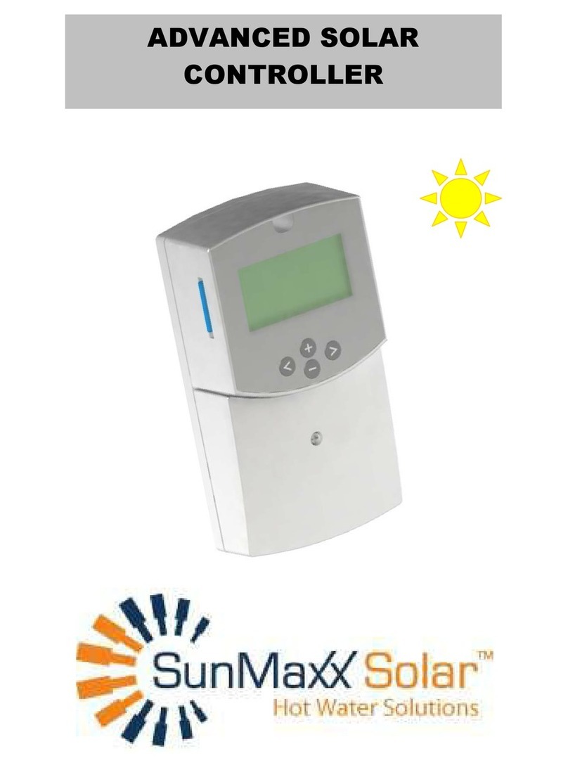 SunMaxx Solar ADVANCED SOLAR CONTROLLER Manuel utilisateur