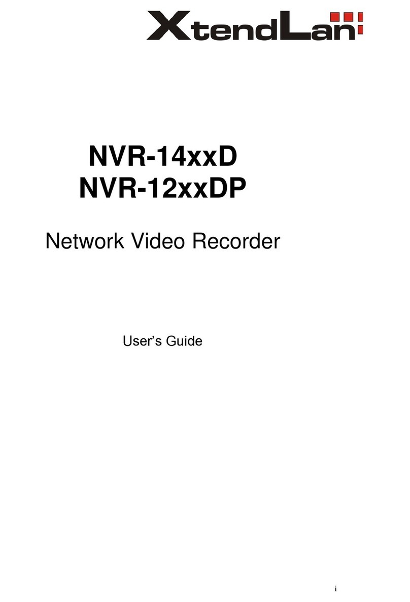 XtendLan NVR-14xxD Manuel utilisateur