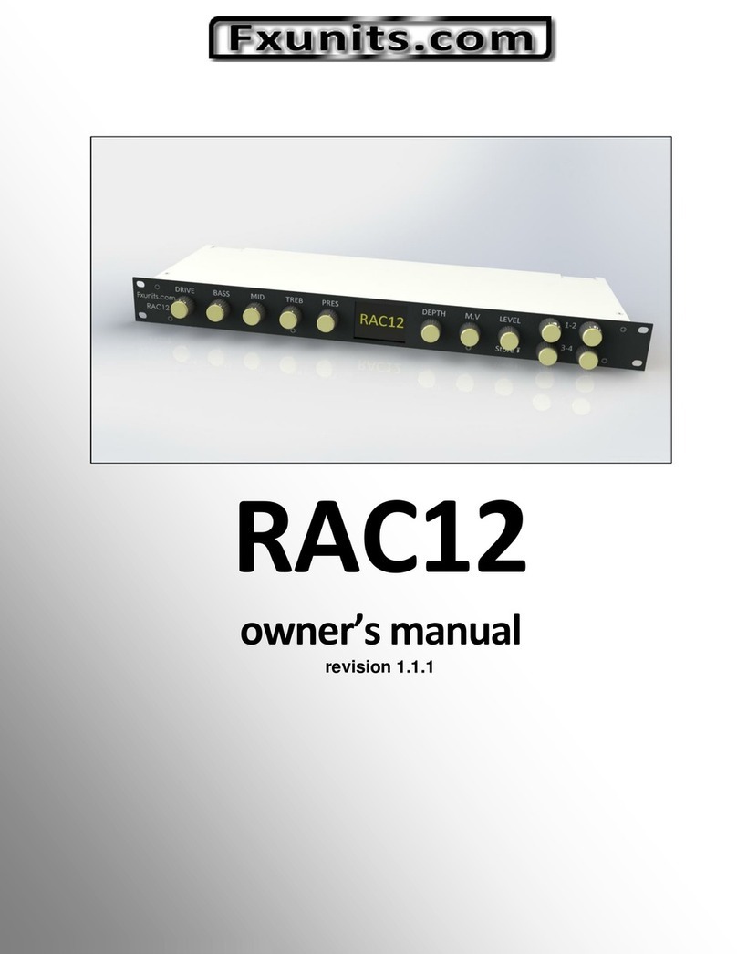 Fxunits RAC12 Manuel utilisateur