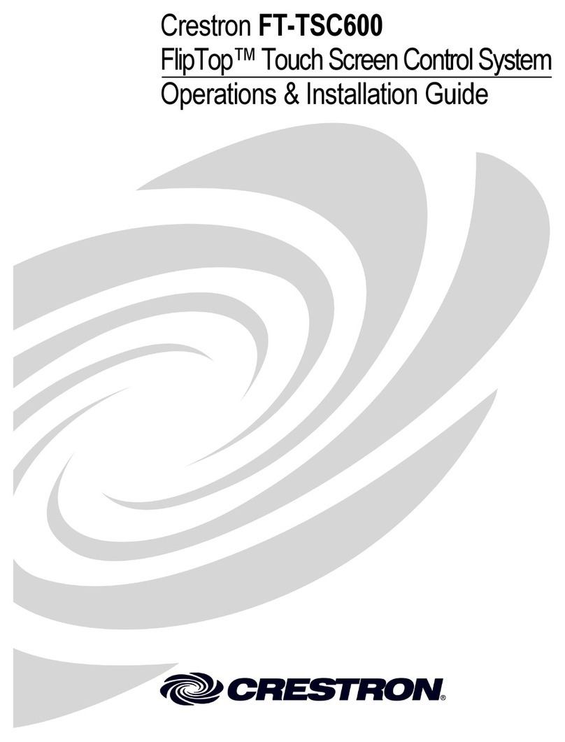 Crestron FT-TSC600 FlipTop Comment utiliser