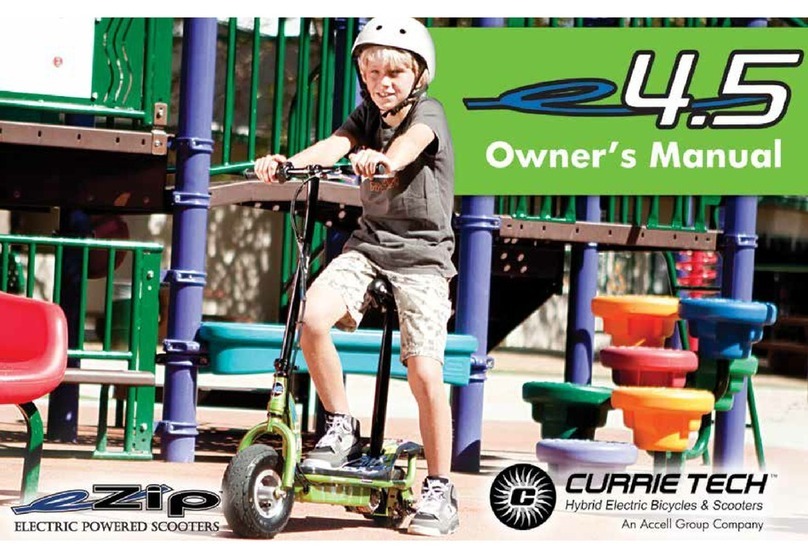 Currie tech e4.5 eZip Manuel utilisateur Currie tech e4.5 eZip Manuel utilisateur