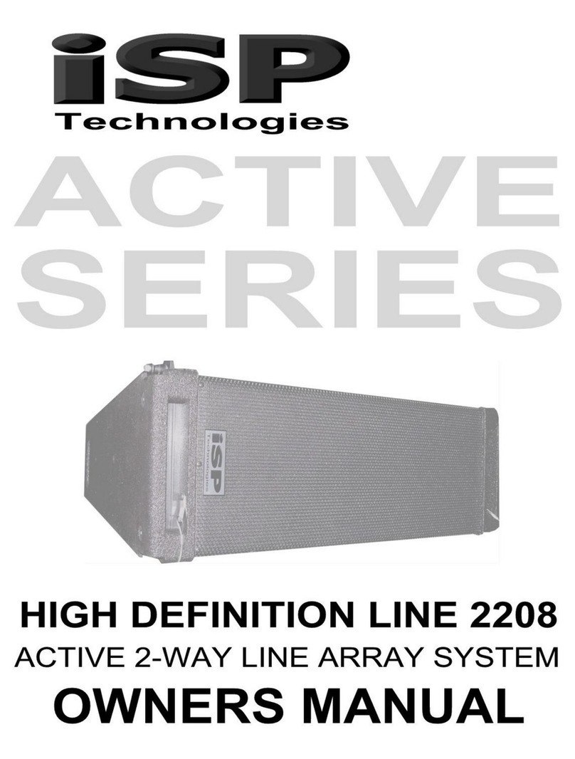 iSP Technologies HIGH DEFINITION LINE 2208Active Series Manuel utilisateur