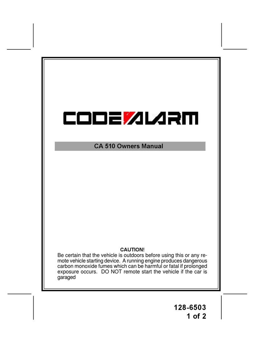 Code Alarm CA 510 Manuel utilisateur