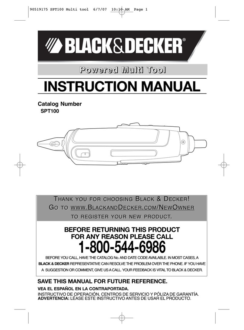 Black & Decker SPT100 Manuel utilisateur