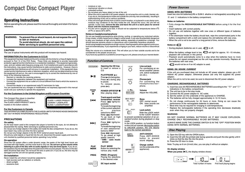 Audiovox CE-145B Manuel utilisateur