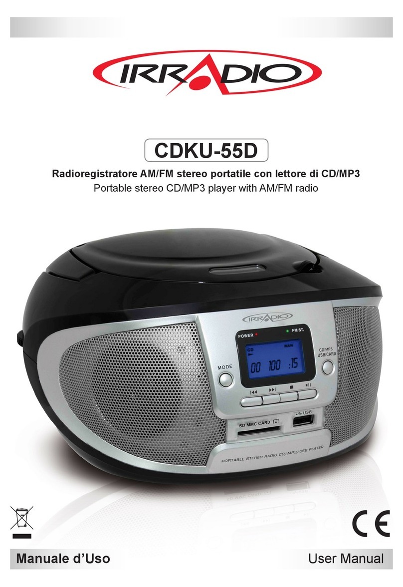 Irradio CDKU-55D Manuel utilisateur