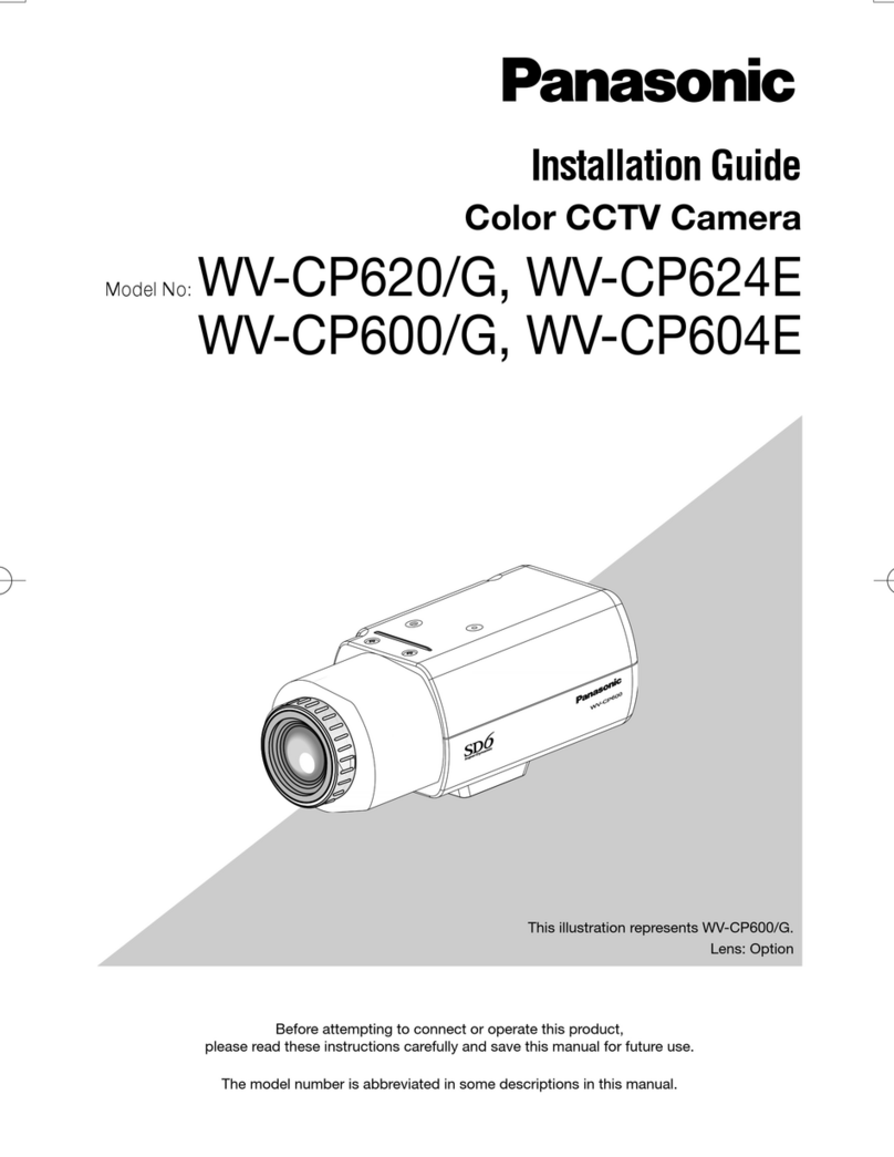 Panasonic WV-CP620/G Series Manuel utilisateur