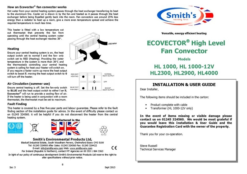 Smiths HL 1000 Manuel utilisateur