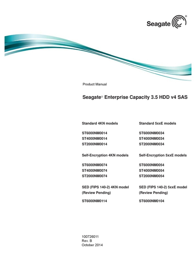 Seagate ST6000NM0014 Manuel utilisateur