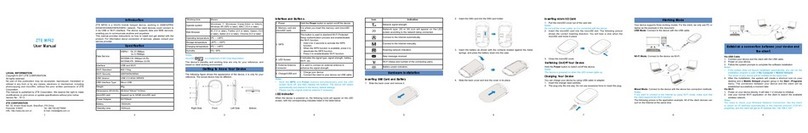 Zte MF62 Manuel utilisateur