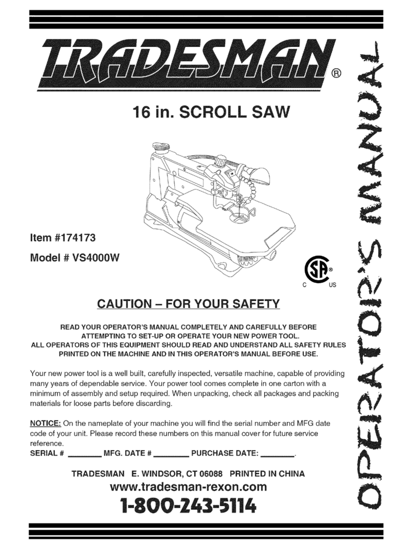 Tradesman VS4000W Manuel utilisateur