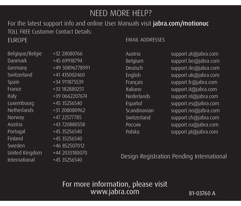 Jabra MOTION UC Fiche technique