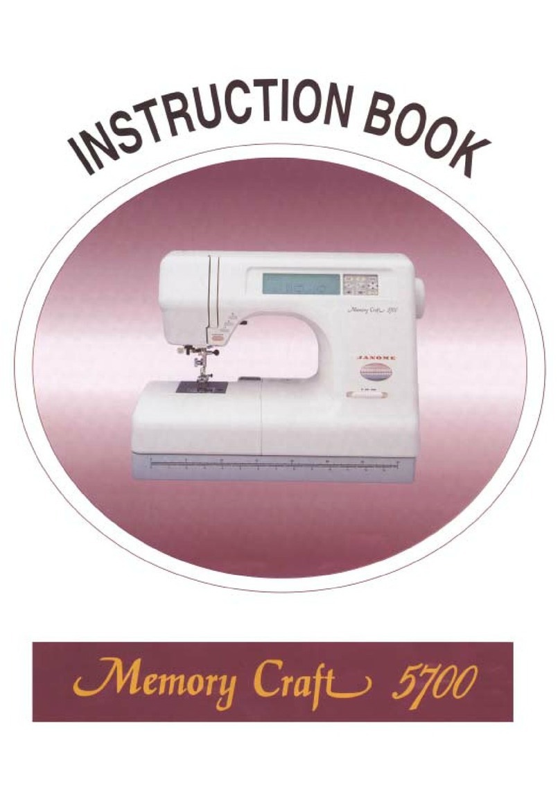 Janome memory craft 5700 Manuel utilisateur