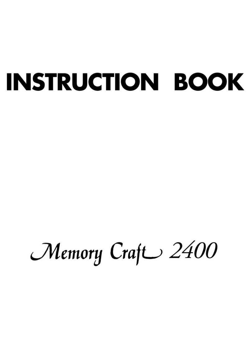 Janome memory craft 2400 Manuel utilisateur