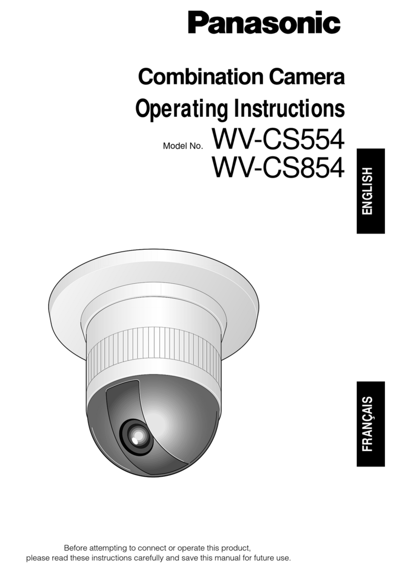 Panasonic WVCS554 - COLOR CAMERA Manuel utilisateur