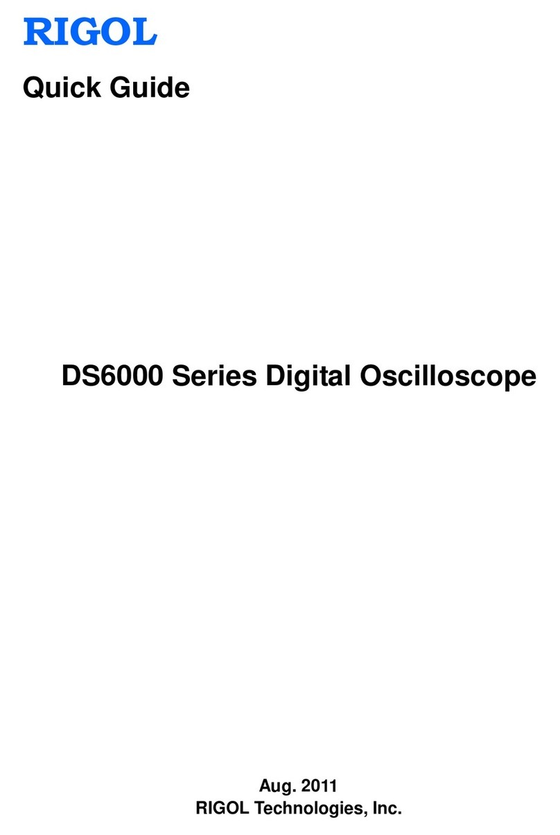 Rigol DS6000 Series Manuel utilisateur Rigol DS6000 Series Manuel utilisateur