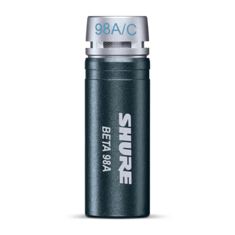 Shure Beta 98A Manuel utilisateur