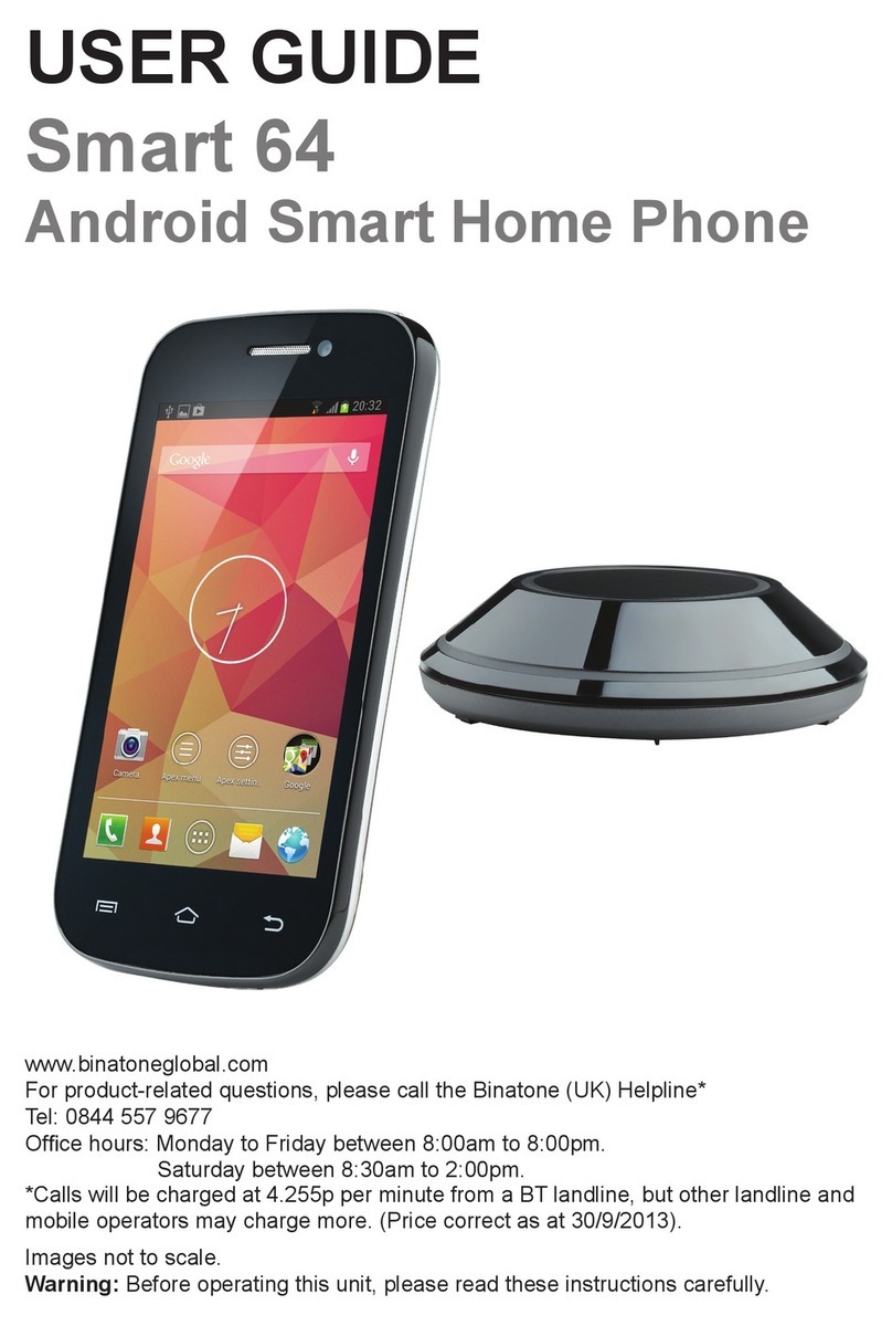 Binatone Smart 64 Manuel utilisateur Binatone Smart 64 Manuel utilisateur