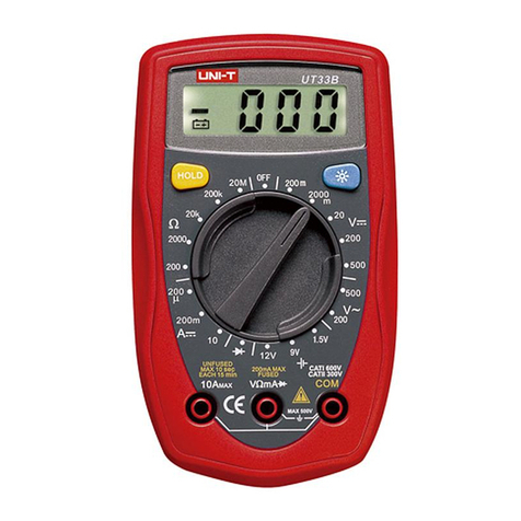 Unit UT33B Manuel utilisateur Unit UT33B Manuel utilisateur