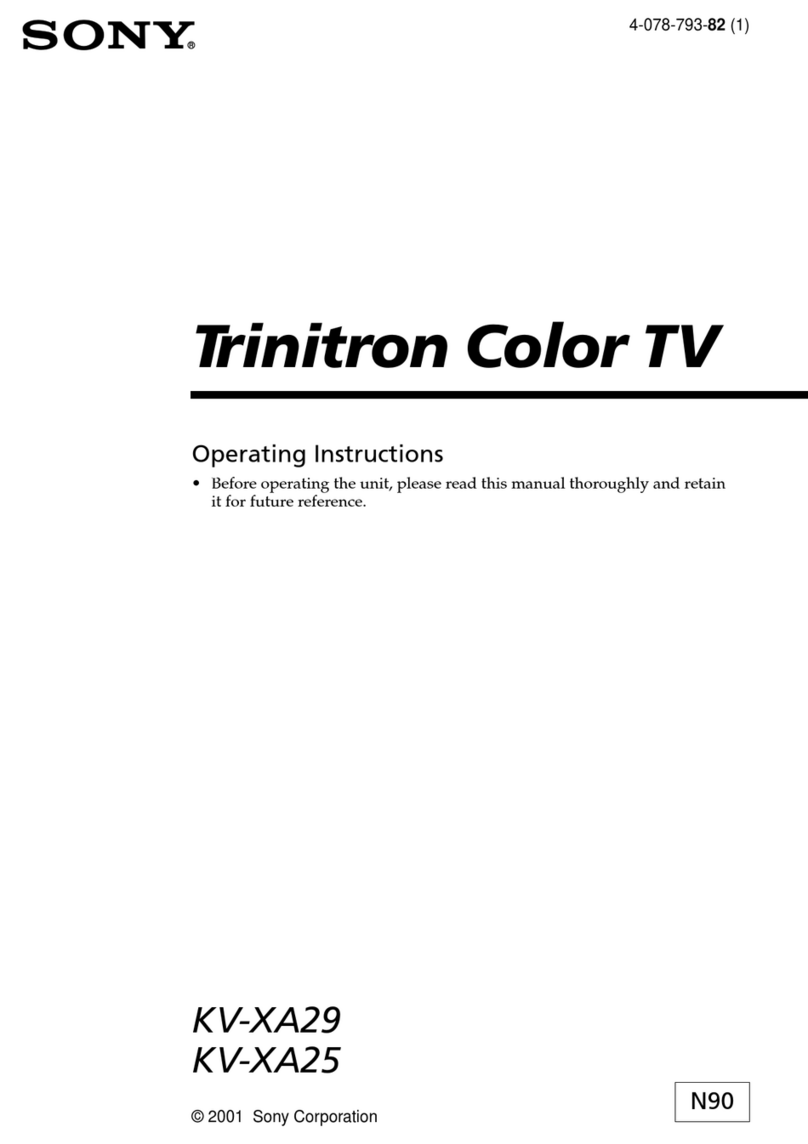 Sony Trinitron KV-XA29 Manuel utilisateur