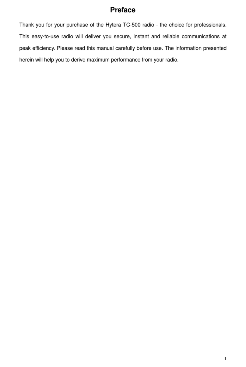 Hytera TC-500 Manuel utilisateur
