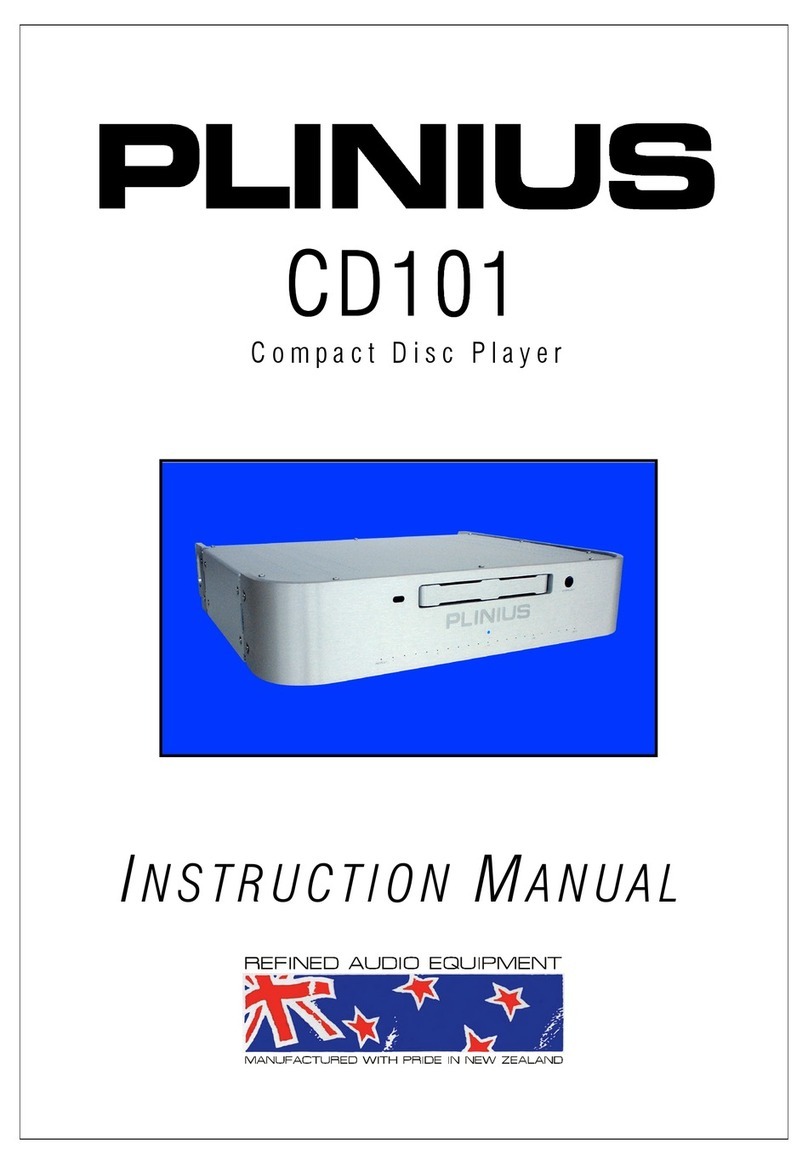 Plinius CD-101 Manuel utilisateur