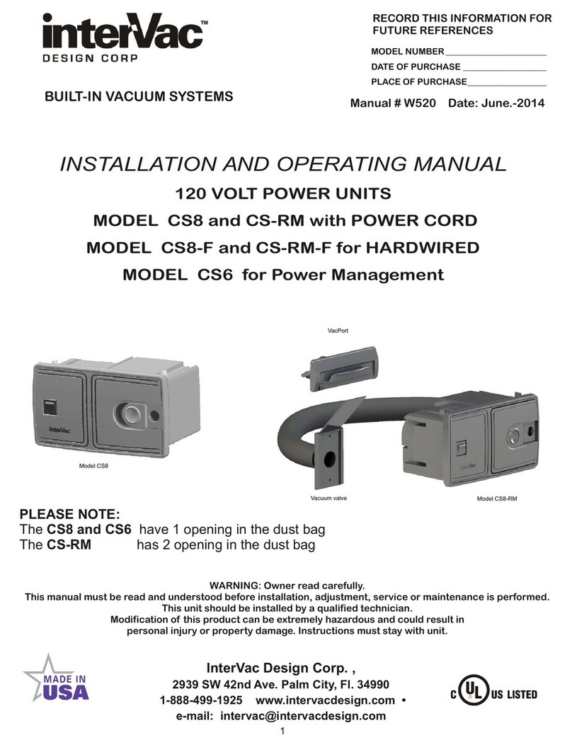 InterVac CS8 Manuel utilisateur