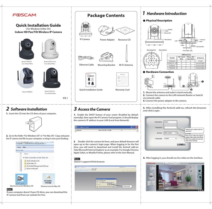 Foscam FI9818W Manuel utilisateur