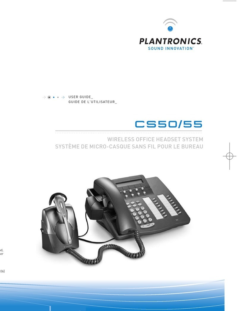 Plantronics CS50 Manuel utilisateur