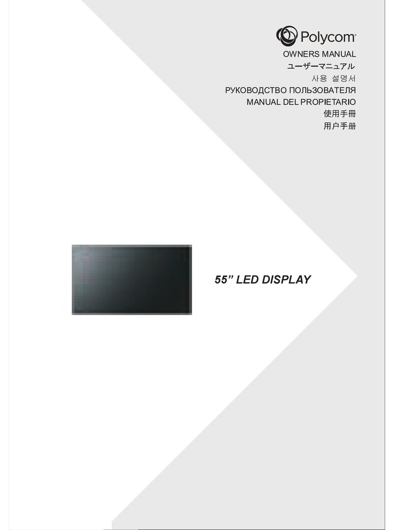 Polycom 55" LED DISPLAY Manuel utilisateur