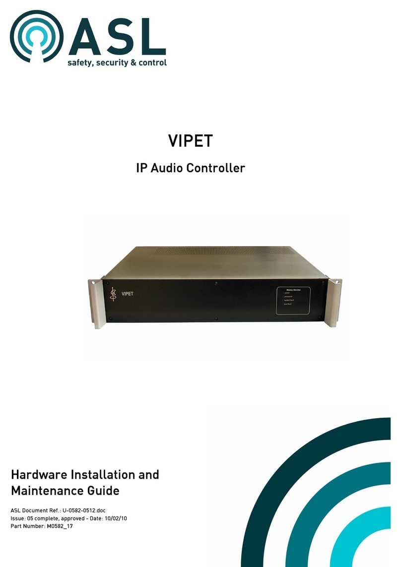 ASL INTERCOM VIPET Manuel du produit