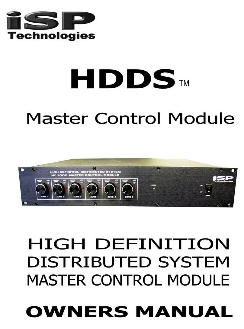 iSP Technologies HDDS Manuel utilisateur iSP Technologies HDDS Manuel utilisateur