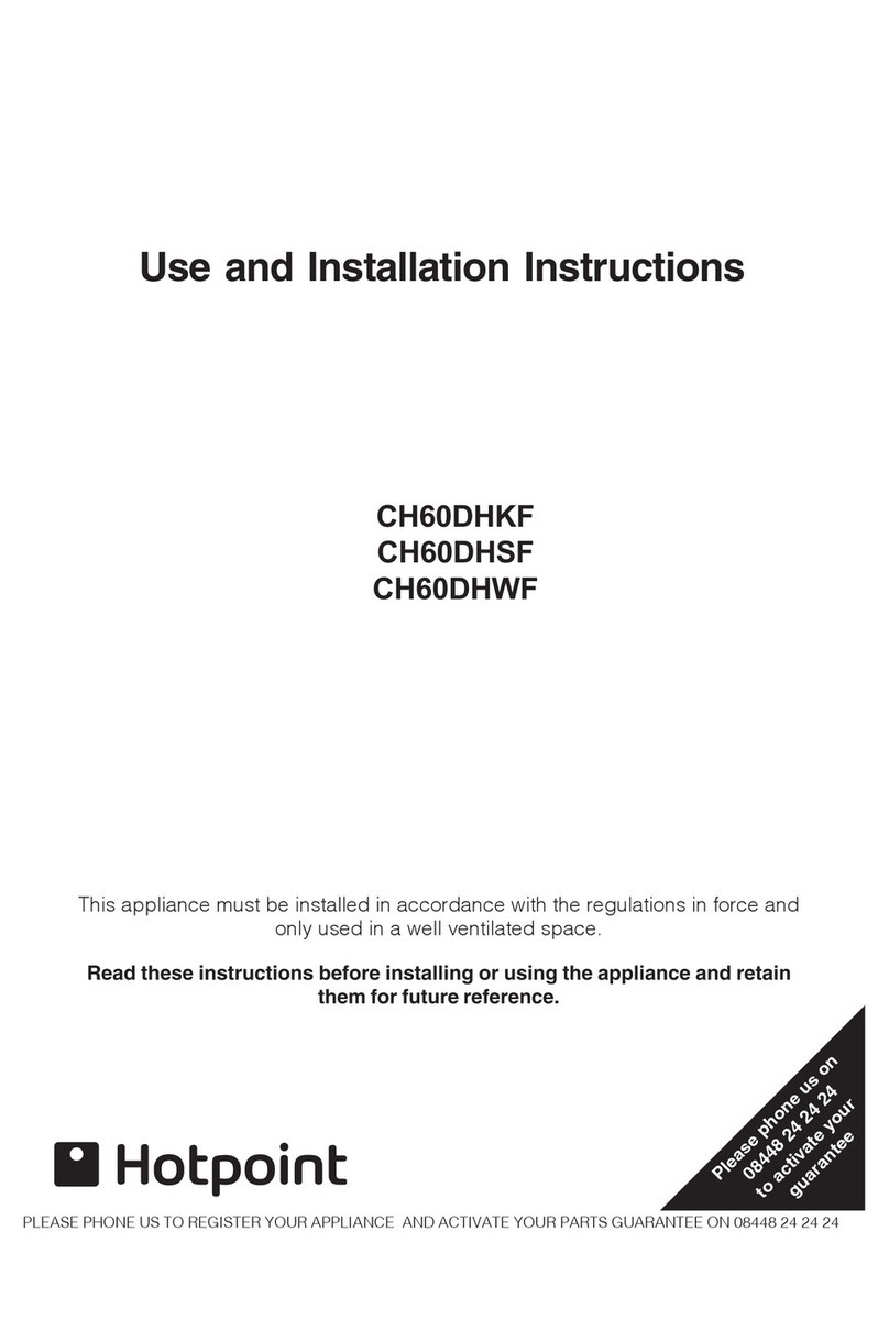 Hotpoint CH60DHKF Manuel technique