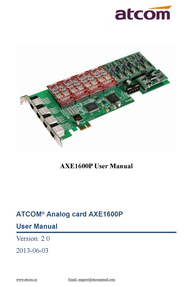 ATCOM AXE1600P Manuel utilisateur