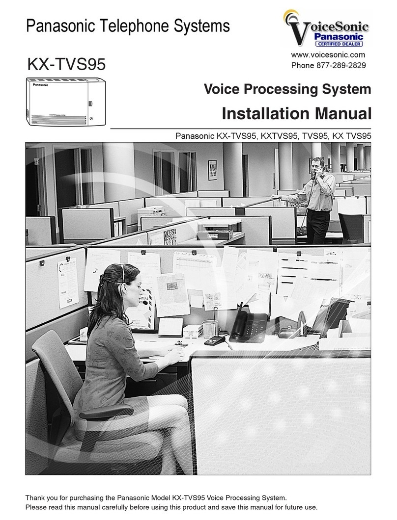 Panasonic KX-TVS95 Manuel utilisateur