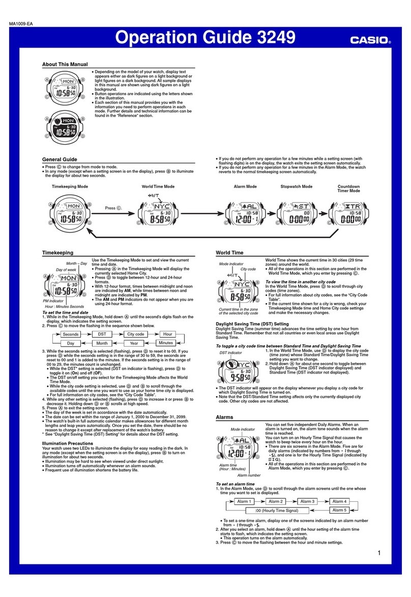 Casio 3249 Manuel utilisateur