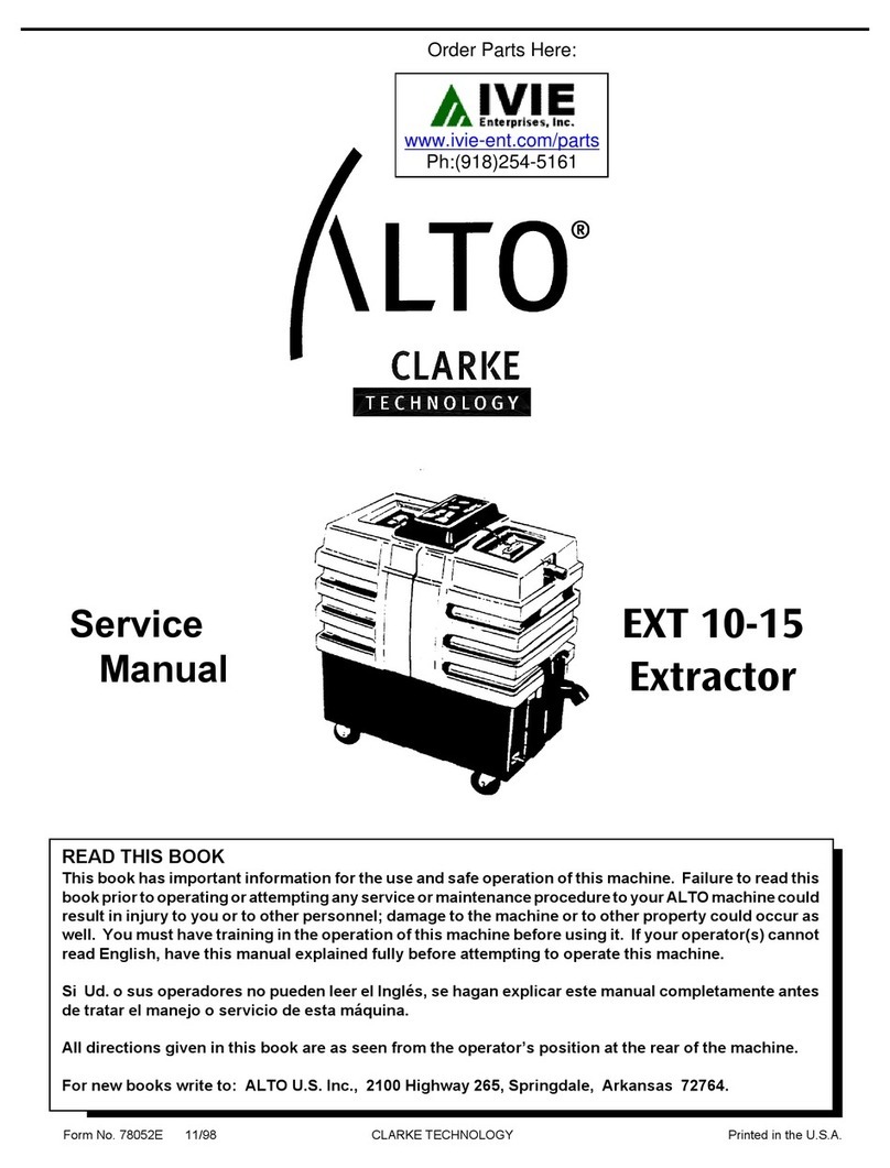 Clarke EXT 10-15 Manuel utilisateur