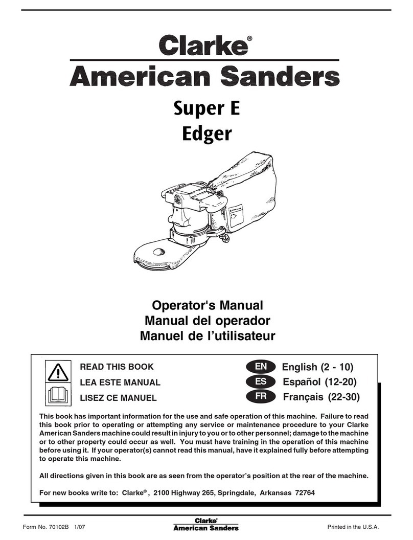 Clarke Super E Manuel utilisateur