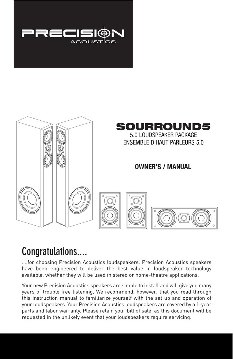 Precision SOURROUND5 Manuel utilisateur