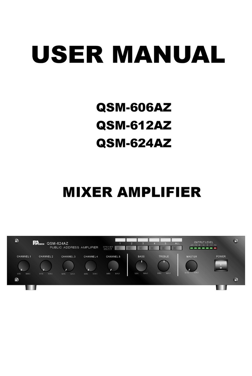 PA Tech QSM-606AZ Manuel utilisateur