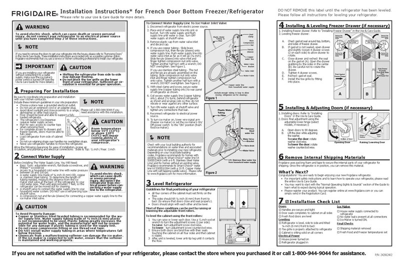 Frigidaire 242062402 Manuel utilisateur