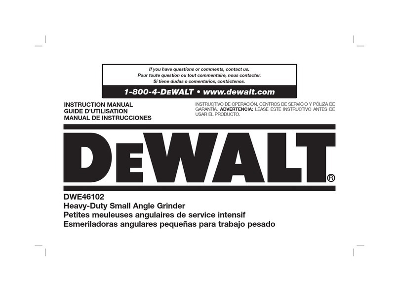 DeWalt DWE46102 Manuel utilisateur