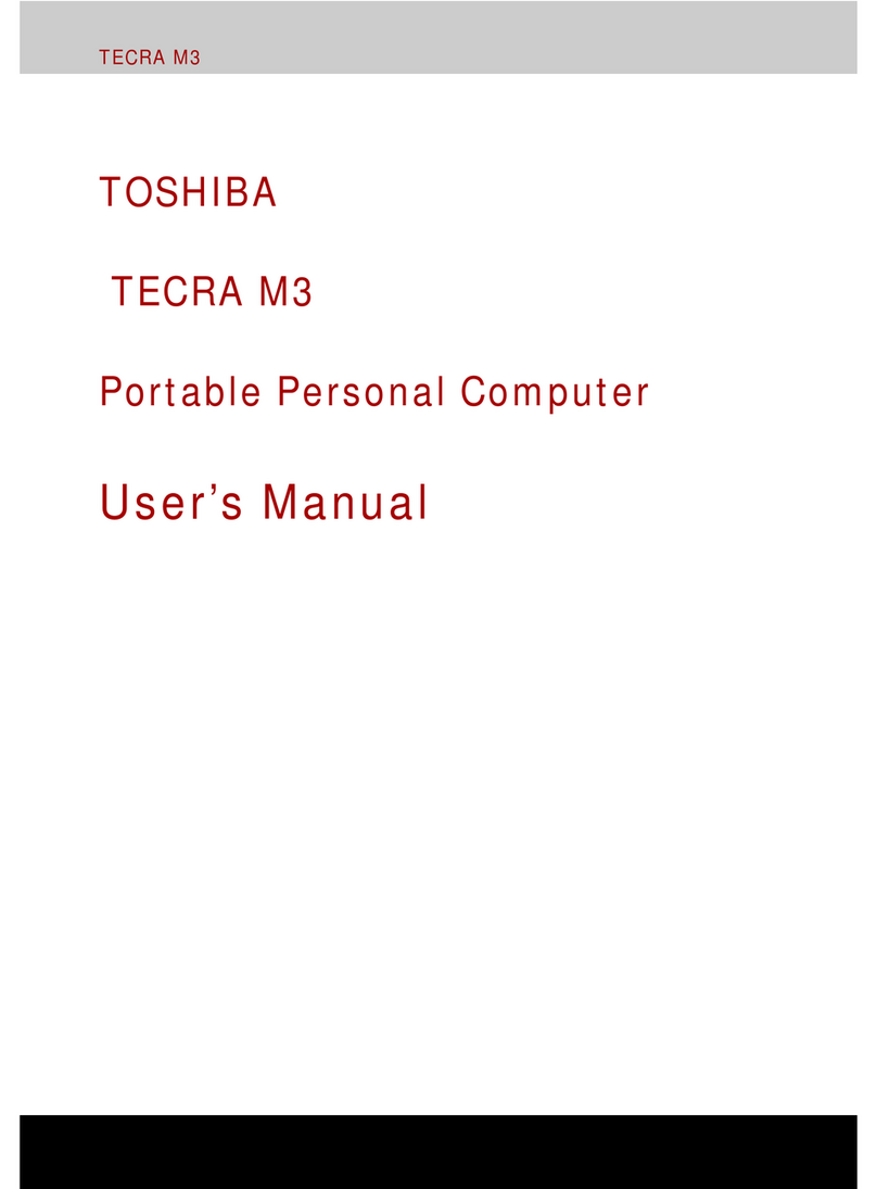 Toshiba Tecra M3 Series Manuel utilisateur