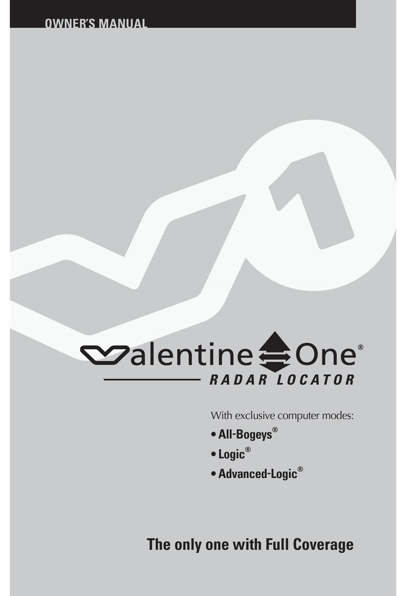 Valetine One V1 Manuel utilisateur