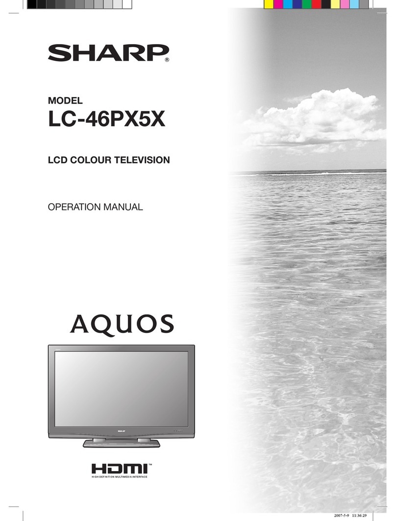 Sharp Aquos LC-46PX5X Manuel utilisateur