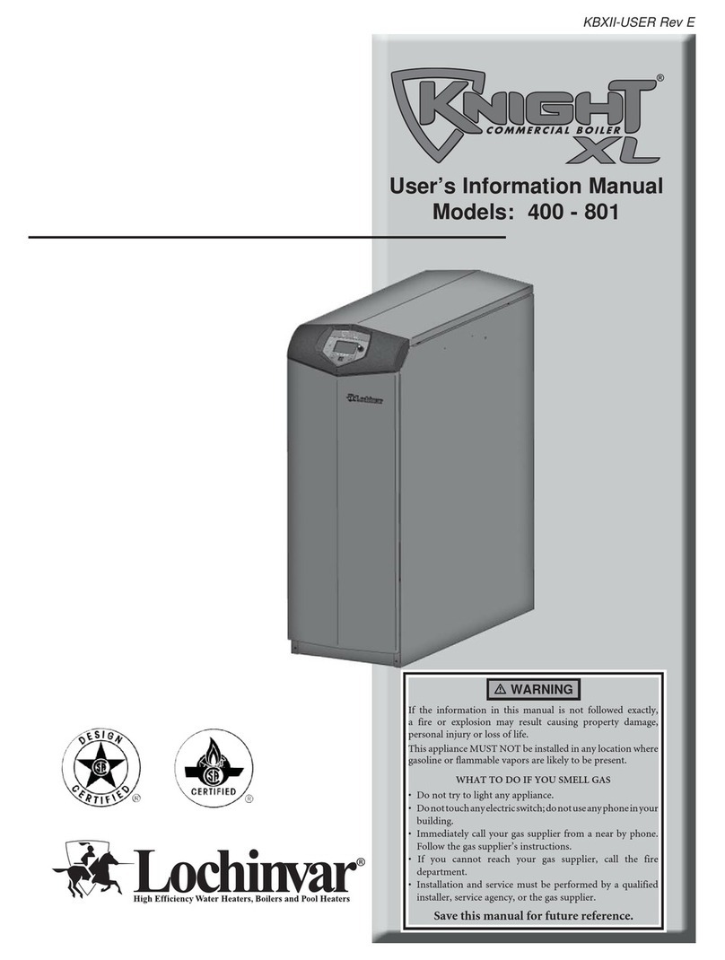 Lochinvar KNIGHT 400 - 801 Mode d’emploi
