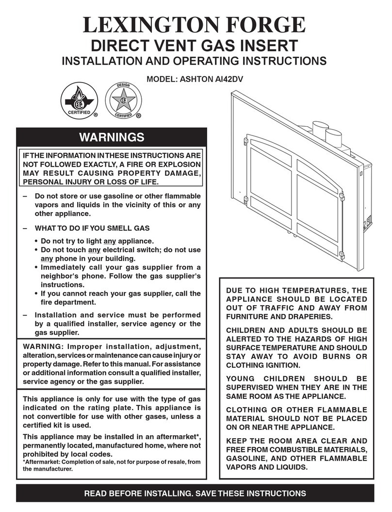 Lexington Forge ASHTON AI42DV Manuel utilisateur